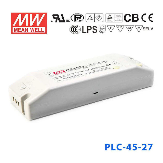 Mean Well PLC-45-27 Power Supply 45W 27V - PFC
