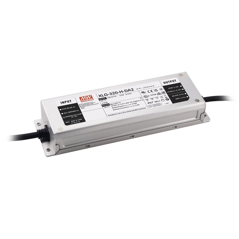 Mean Well XLG-320-H-DA2 Power Supply 312W 5600mA - DALI2 Dimmable