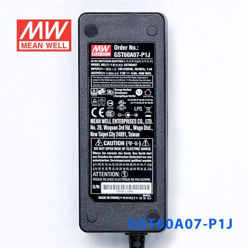 Mean Well GST60A07-P1JPower Supply 45W 7.5V - PHOTO 2