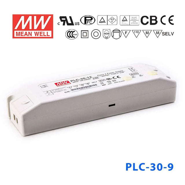 Mean Well PLC-30-9 Power Supply 30W 9V - PFC