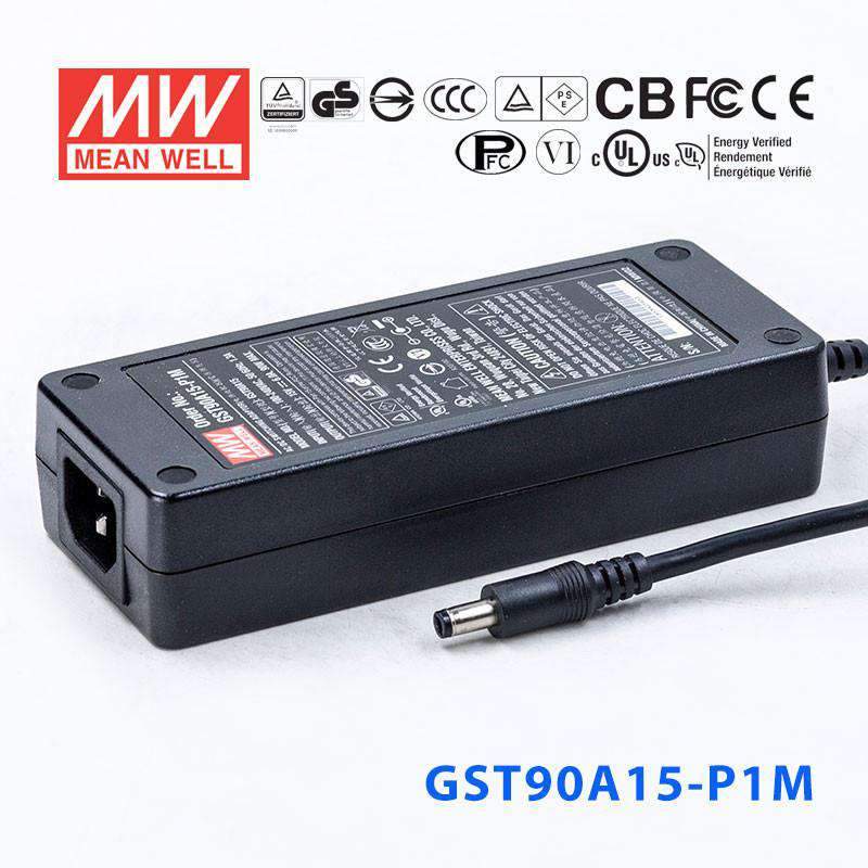 Mean Well GST90A15-P1JPower Supply 90W 15V