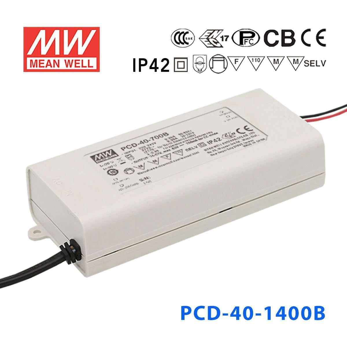 Mean Well PCD-40-1400B Power Supply 40W 1400mA