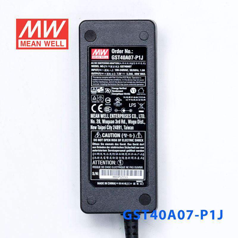Mean Well GST40A07-P1J Power Supply 40W 7.5V - PHOTO 2