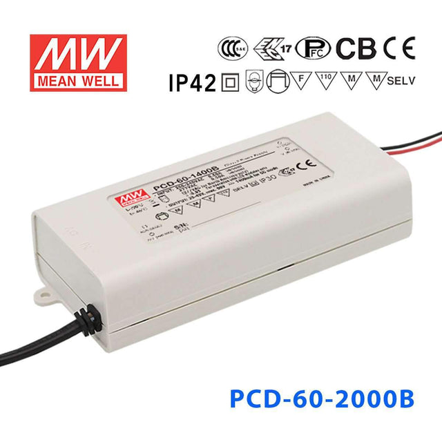 Mean Well PCD-60-2000B Power Supply 60W 2000mA
