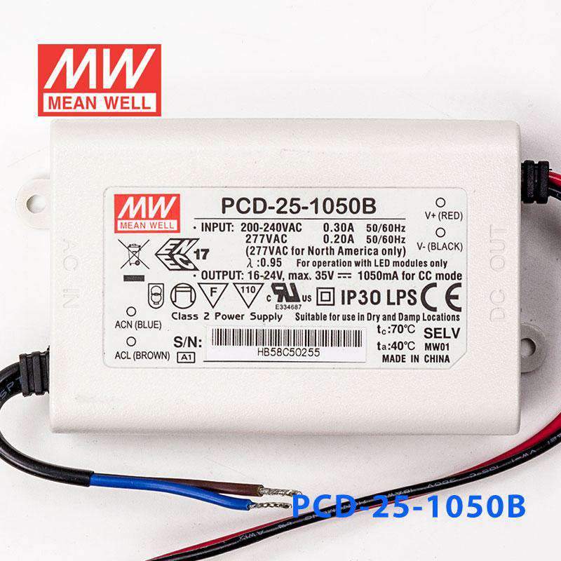 Mean Well PCD-25-1050B Power Supply 25W 1050mA - PHOTO 2