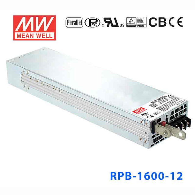 Mean Well RPB-1600-12 Battery Chargers 1600W 14.4V 100A - 3 Stage W/PFC