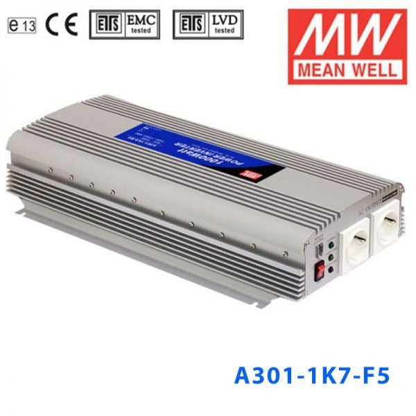 Mean Well A301-1K7-F5 Modified sine wave 1500W 230V - DC-AC Inverter