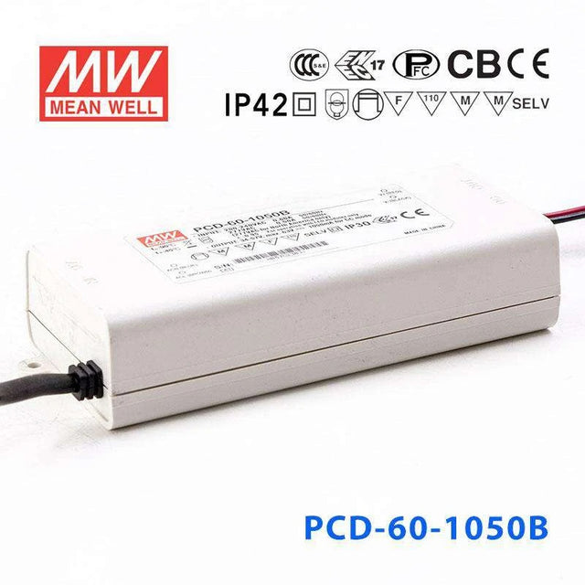 Mean Well PCD-60-1050B Power Supply 60W 1050mA