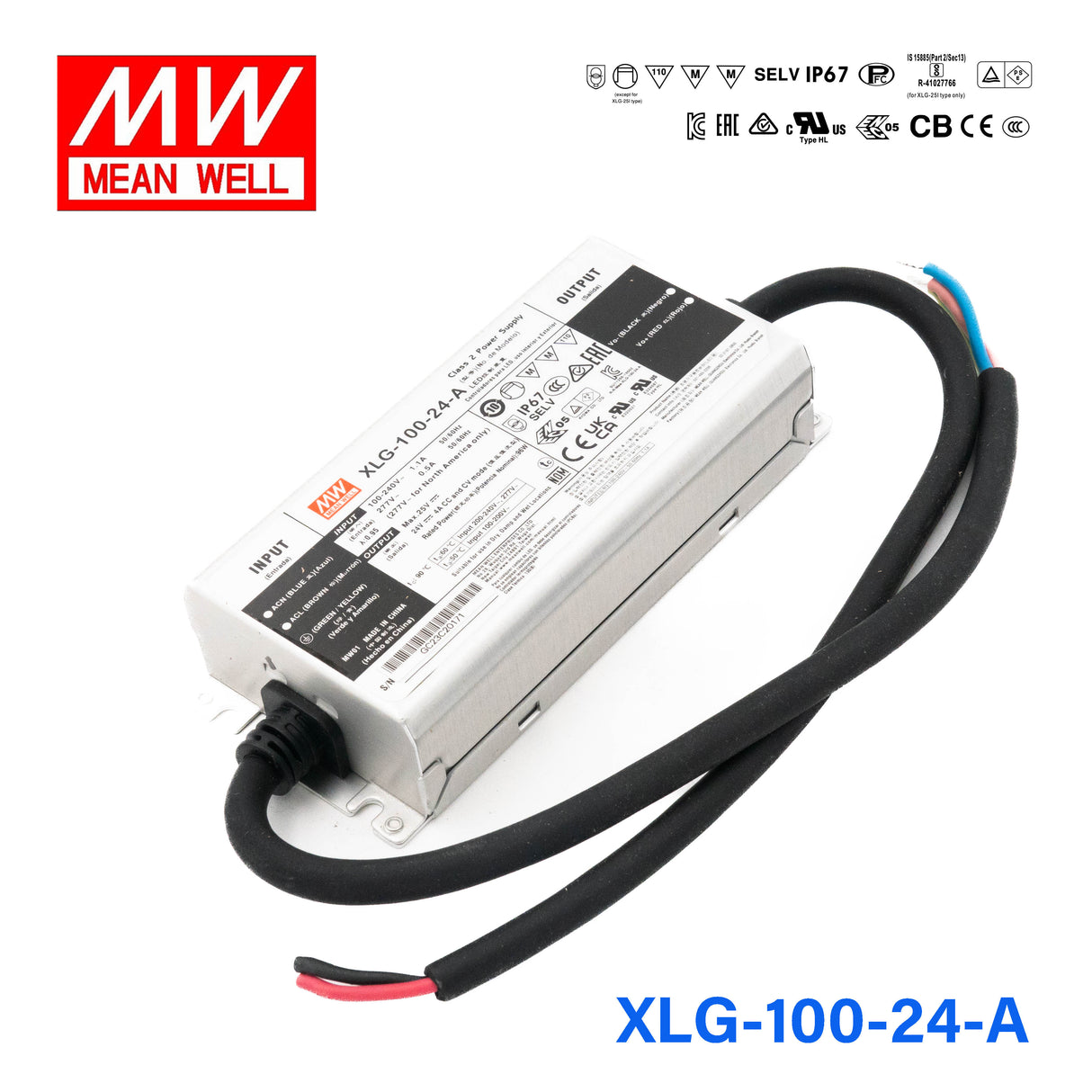 Mean Well XLG-100-24-A Power Supply 100W 24V - Adjustable