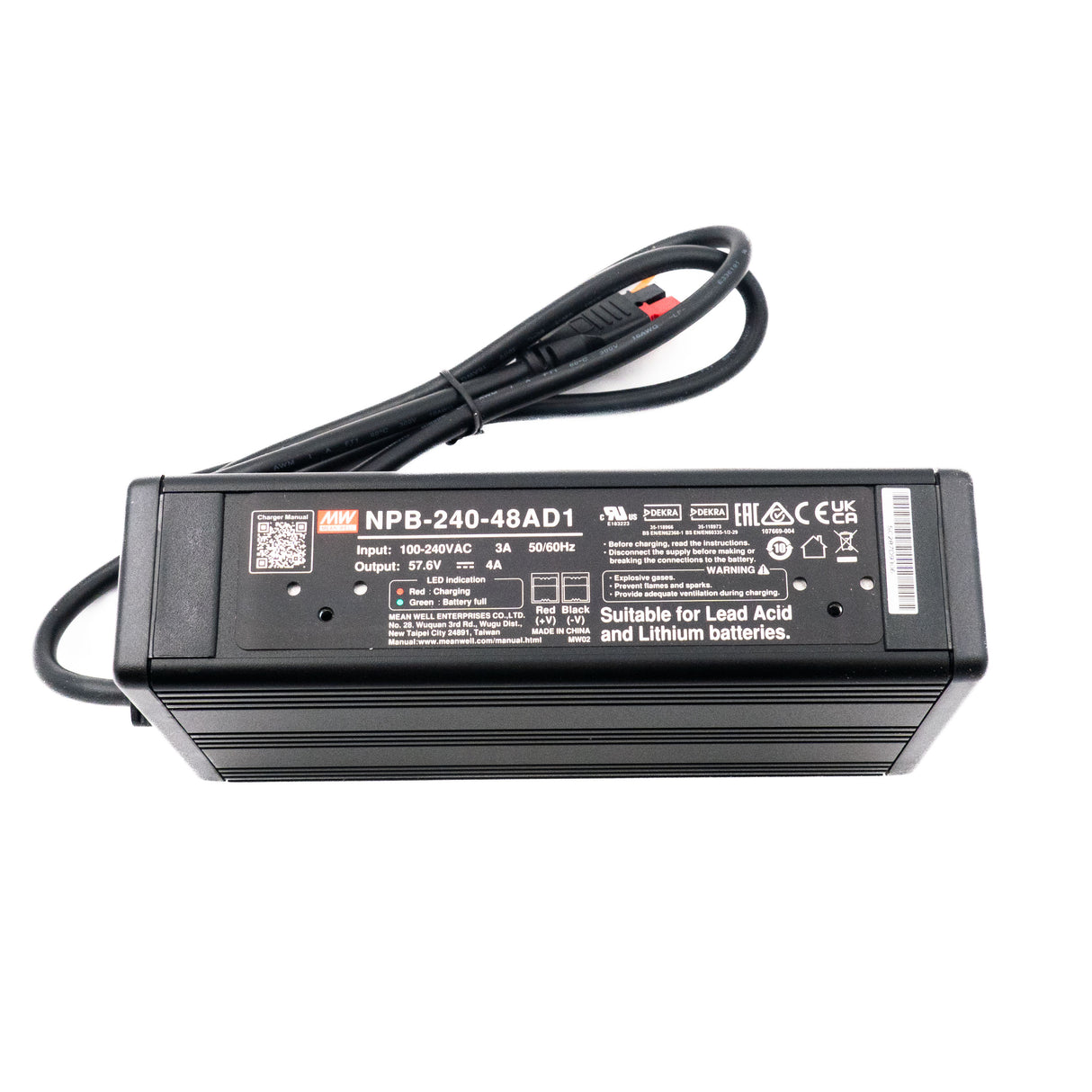 Mean Well NPB-240-24AD1 Battery Charger 240W 24V Anderson Connector - PHOTO 1