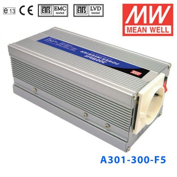 Mean Well A301-300-F5 Modified sine wave 300W 230V - DC-AC Inverter