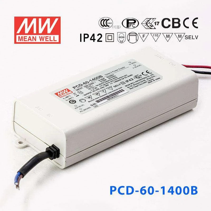 Mean Well PCD-60-1400B Power Supply 60W 1400mA