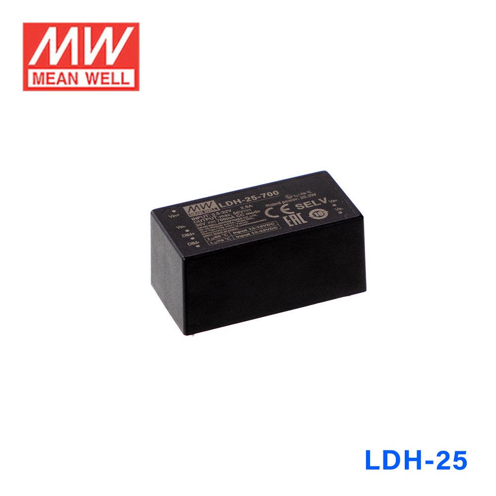 Mean Well LDH DC/DC LED Driver CC 250mA - Step-up