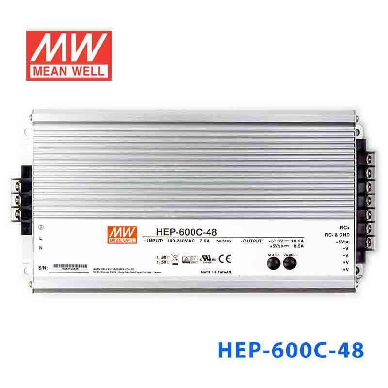 Mean Well HEP-600C-48 Battery Chargers 600W 57.6V 10.5A - 3 Stage W/PFC - PHOTO 2
