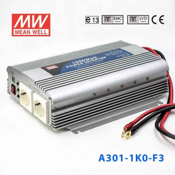Mean Well A301-1K0-F5 Modified sine wave 1000W 230V - DC-AC Inverter