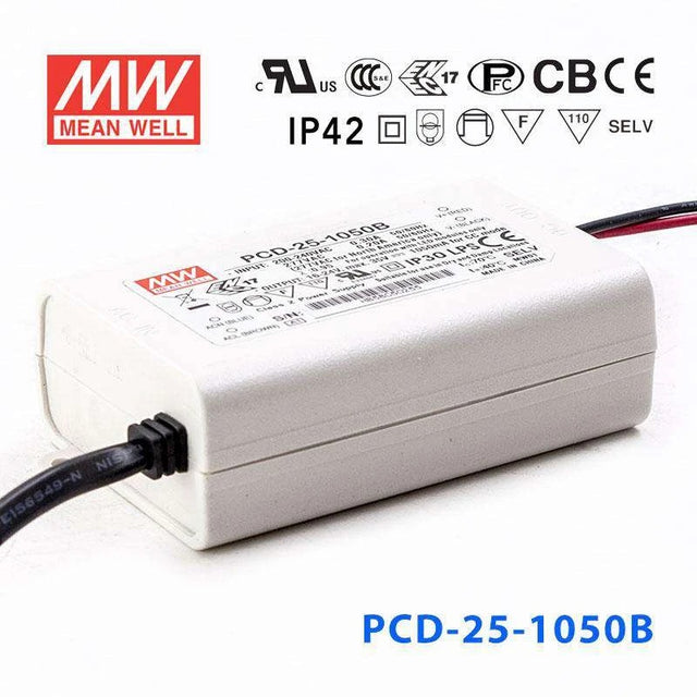 Mean Well PCD-25-1050B Power Supply 25W 1050mA